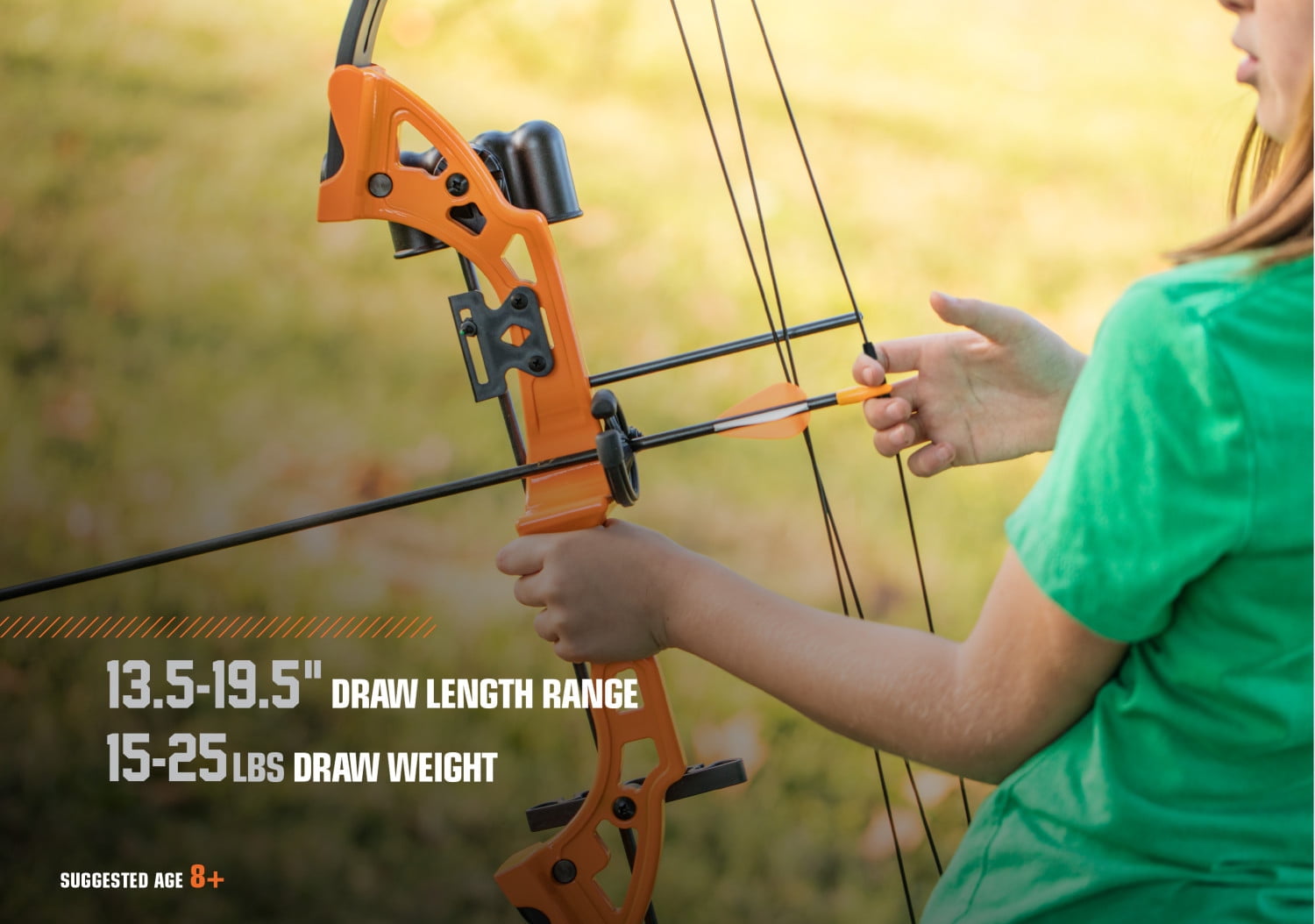 Bear Archery Brave Youth Bow Set for Ages 8+, Black