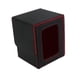 thumbnail image 3 of Caja para guardar 100 cartas, con funda de piel sintética. negro rojo, 3 of 9