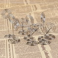 thumbnail image 2 of RENACLIPY Round Table Place Card Holders Silver Menu Clips for Wedding 24Pcs, 2 of 7