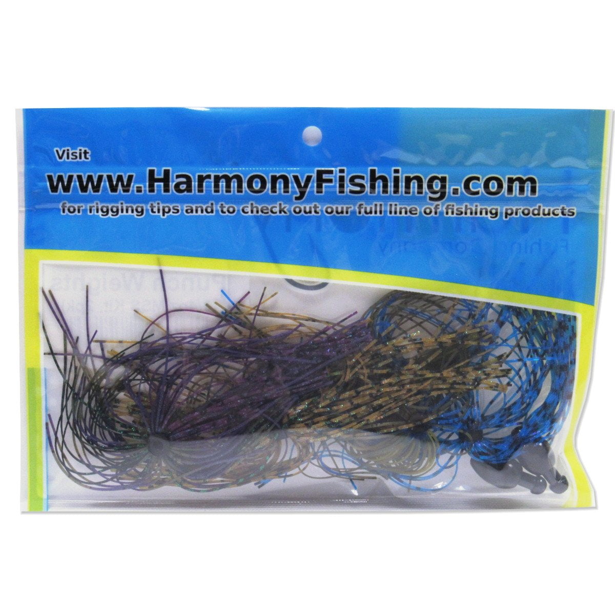 Harmony Fishing - Tungsten Skirted Punch Weight/Slither Rig MSS Kit [Pack of 2] Modular Skirt System, 1 oz 2 Pack