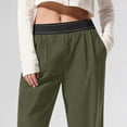 thumbnail image 5 of Mifsaly Straight Leg Dress Pants for Women Upf50+ Sun Protection Pant Comfortable Breathable Dressy Casual Work Trousers with Pockets Army Green, 5 of 5