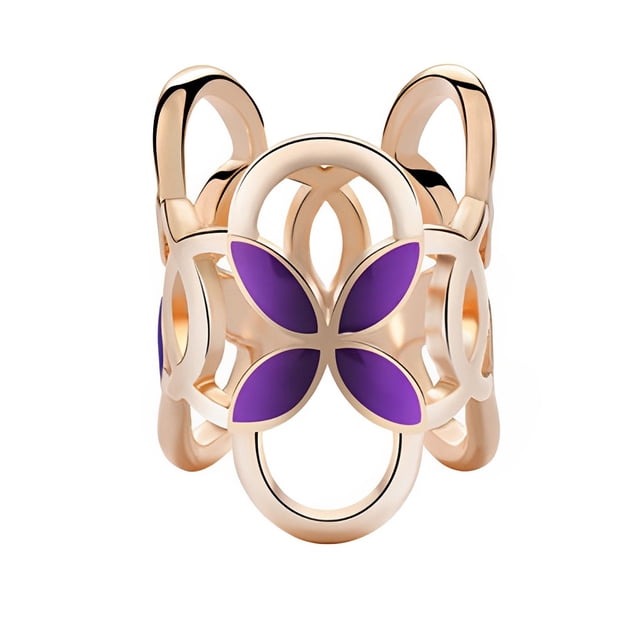 Jumpingount Broches de mujer con forma de Camelia y perlas, bufanda tricíclica, hebilla para chal Ropa, zapatos y accesorios Miscelánea Violeta Trébol de 4 hojas