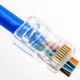 thumbnail image 4 of 100Pcs Conector RJ45 6U Paso Chapado en Cable Ethernet MóDulo Plug Red RJ-45 Crystal Heads Cat5 Cat5E, 4 of 5