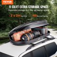 thumbnail image 2 of Porte-Bagages Rooftop 11 Pieds Cubes Boîte de Rangement ABS pour SUV Voitures, 2 of 6