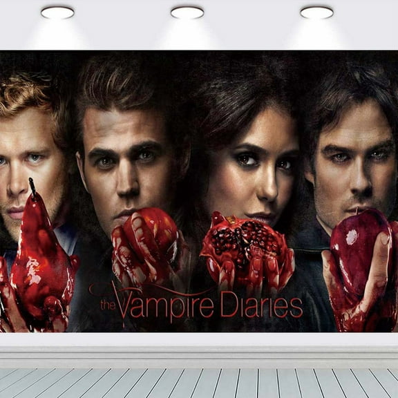 The Vampire Diaries Party Supplies Taspestry Poster Banner Backdrop Background Wall Decor