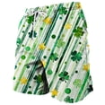 thumbnail image 2 of UVEASISHA Big and Tall Beach Shorts for Men Holiday Party Swim Trunks St Patricks Day Clover Printed Swimwear Board Shorts with Drawstring and Pockets Green 4XL, 2 of 6