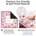 thumbnail image 4 of Floral Mahjong Mat with Rules, 31.5*31.5in Anti Slip American Mahjong Mat for Table, Noise Reduction, Neoprene Mah jongg Mats with Carrying Bag & 3 Dices, Mahjong Set Gift, Board Tile Games Mats, 4 of 7