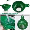 thumbnail image 4 of Wide Mouth Funnel for Kitchen Lab Camping Food Grade Plastic Funnel for Easy Pouring Less Spills Mess Versatile Canning Supplies, 4 of 8