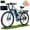 Blue, variant on ESKUTE M200D Electric Mountain Bike for Adults, 27.5" Full Suspension E-Bike, 750W Brushless Motor, 20 MPH Speed, 48V 20.8Ah , 80 Miles Range, Step-Over Electric Bicycle Black, UL2849