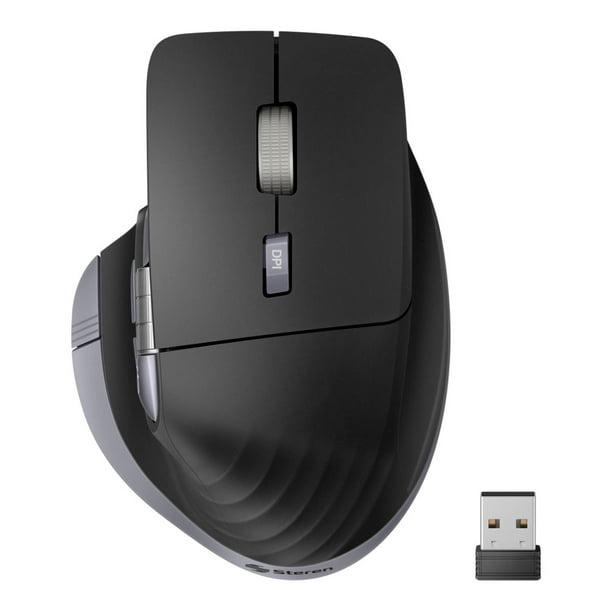 Mouse Bluetooth / RF, multiequipo con batería recargable, ergonómico 1 000 / 1 600 / 2 400 / 3 200 D