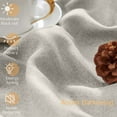 thumbnail image 6 of CURTAINKING Linen Texture Curtains 63 inch Ivory Drapes Bedroom Living Room Thermal Insulated Window Treatment Grommet Top 2 Panels, 6 of 8