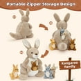thumbnail image 3 of MaoGoLan 5 Pcs kangaroo 20.5'' Large Stuffed Animal Mommy Roo with 4 Babies, 3 of 8