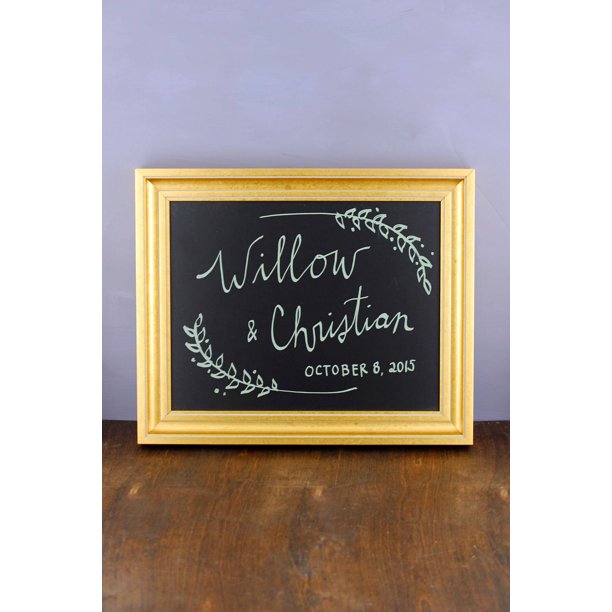 Gold Framed 11x14 Chalkboard Walmart Com Walmart Com