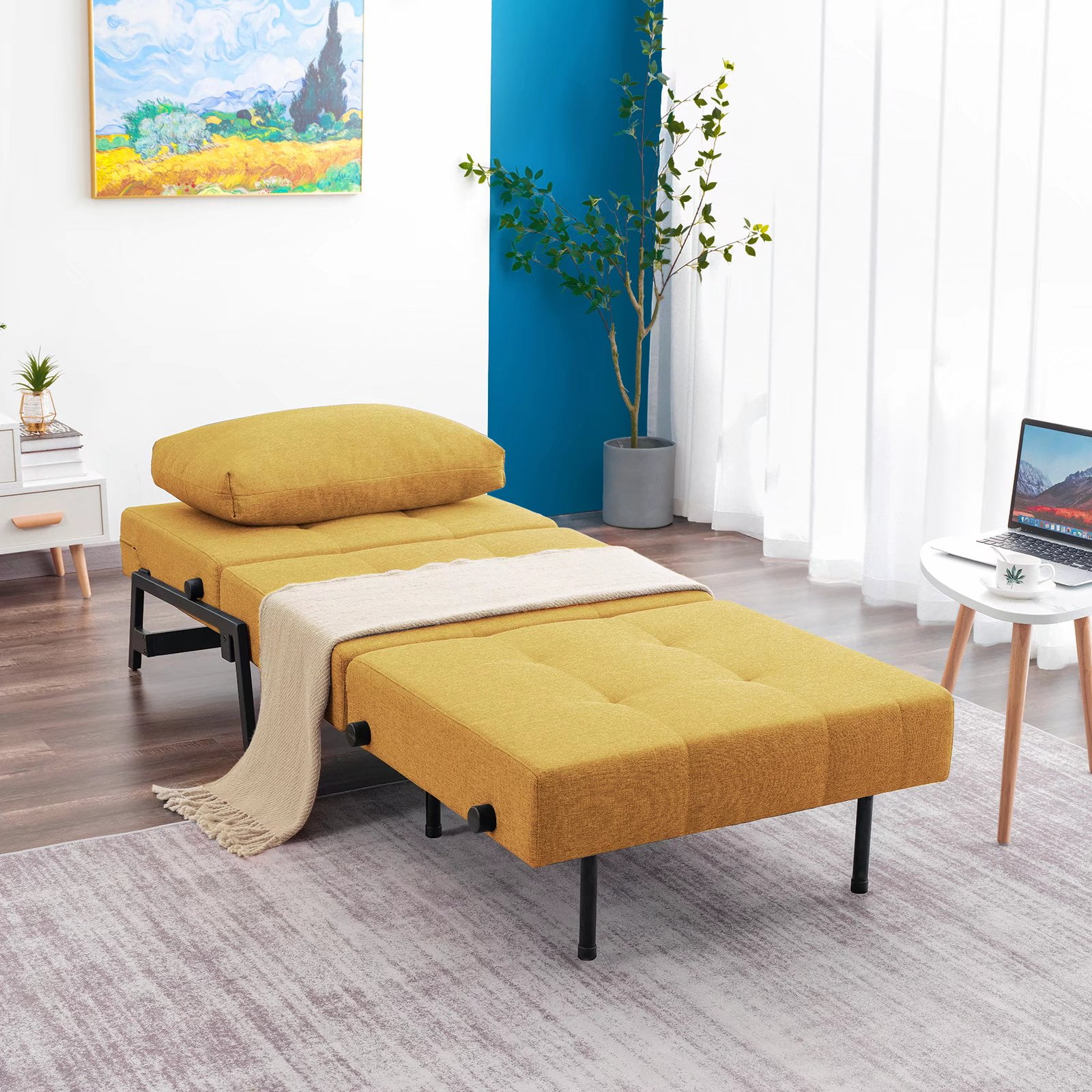 Vonanda Sofa Bed, Sleeper Convertible Chair MultiFunction Guest Bed