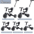 thumbnail image 2 of newyoo Bicicleta para niños pequeños, triciclos 4 en 1 para niños de 1,2,3 años, bicicleta de equilibrio, regalo de cumpleaños y juguete para niños y niñas, triciclo para niños con manija de dirección, 2 of 5