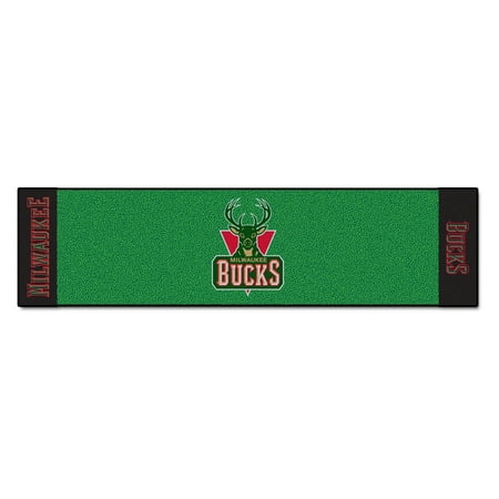 FanMats NBA Milwaukee Bucks Putting Green Mat