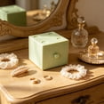 thumbnail image 7 of Desktop Storage Box with Drawer - Macaron Building Block Organizer for Cosmetics, Jewelry, Small Items | Space Saving Desk Accessory Organizer for Home, Vanity Tabletop | Plastic Storage Container, 7 of 7