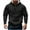 Black, variant on Men Hoodies Mens Big and Tall Hoodies Men Casual Fashion Solid Zipper Pullover Long Sleeve Hoodie with Pocket Sweatshirts White 2X