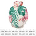 thumbnail image 2 of Tropical Flamingo Pattern Men's Women Vintage 3D Hooded Sweatshirt - All-Season Loose Fit Streetwear, 2 of 6