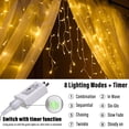 thumbnail image 2 of Luces navideñas con forma de carámbano Lomotech, 9,75 m, 8 modos, temporizador IP44, 2 of 7