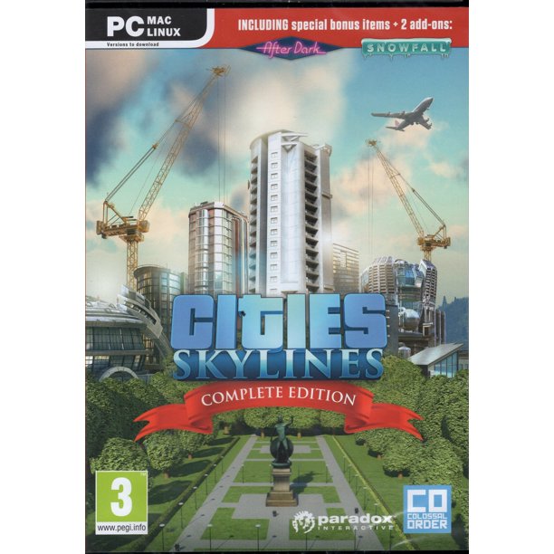 Cities Skylines Complete Sim Pc Game W After Dark Snowfall Expansions Walmart Com Walmart Com