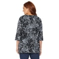 thumbnail image 2 of Catherines Women's Plus Size Petite Easy Fit 3/4-Sleeve V-Neck Tunic, 2 of 4
