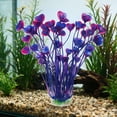 thumbnail image 6 of Deago 2 Pcs 15.7 Inch Large Aquarium Plants Artificial Plastic Fish Tank Plants Decoration Ornament for Fish, Purple, 6 of 8