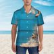 thumbnail image 2 of Fotbe Shells and Starfish Camisa Hawaiana para Hombre Unisex – Camisa Casual de Verano con Botones de Manga Corta de Algodón y Lino,X-Large, 2 of 7