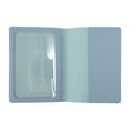 thumbnail image 2 of Unique Bargains 1 Pc Passport Holder Gold-stamped Map Passport Sleeve Haze Blue, 2 of 5