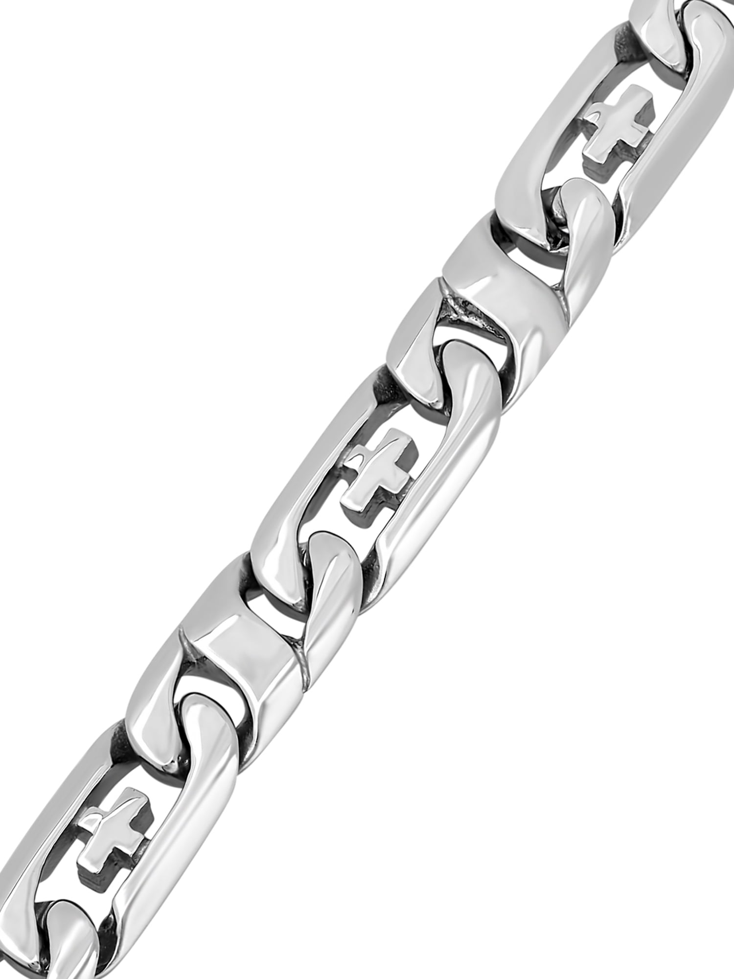 Stainless Steel Curb Bracelet, 8.5"