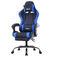 thumbnail image 2 of PayLessHere Ergonomic Racing Desk Chair Computer Chair Gaming Chair with Footrest Lumbar Support Headrest Armrest Task Rolling Swivel Ergonomic E-Sports Adjustable PC Gamer Chair, White, 2 of 4