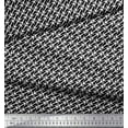 thumbnail image 3 of Soimoi Black Modal Satin Fabric Diagonal Arrow Printed Craft Fabric by the Yard 42 Inch Wide, 3 of 3