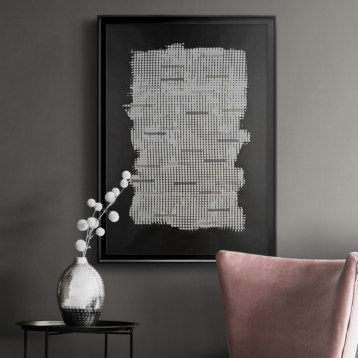 Bits & Bytes I Premium Framed Print, in Gold, Black, or Silver - Ready to Hang