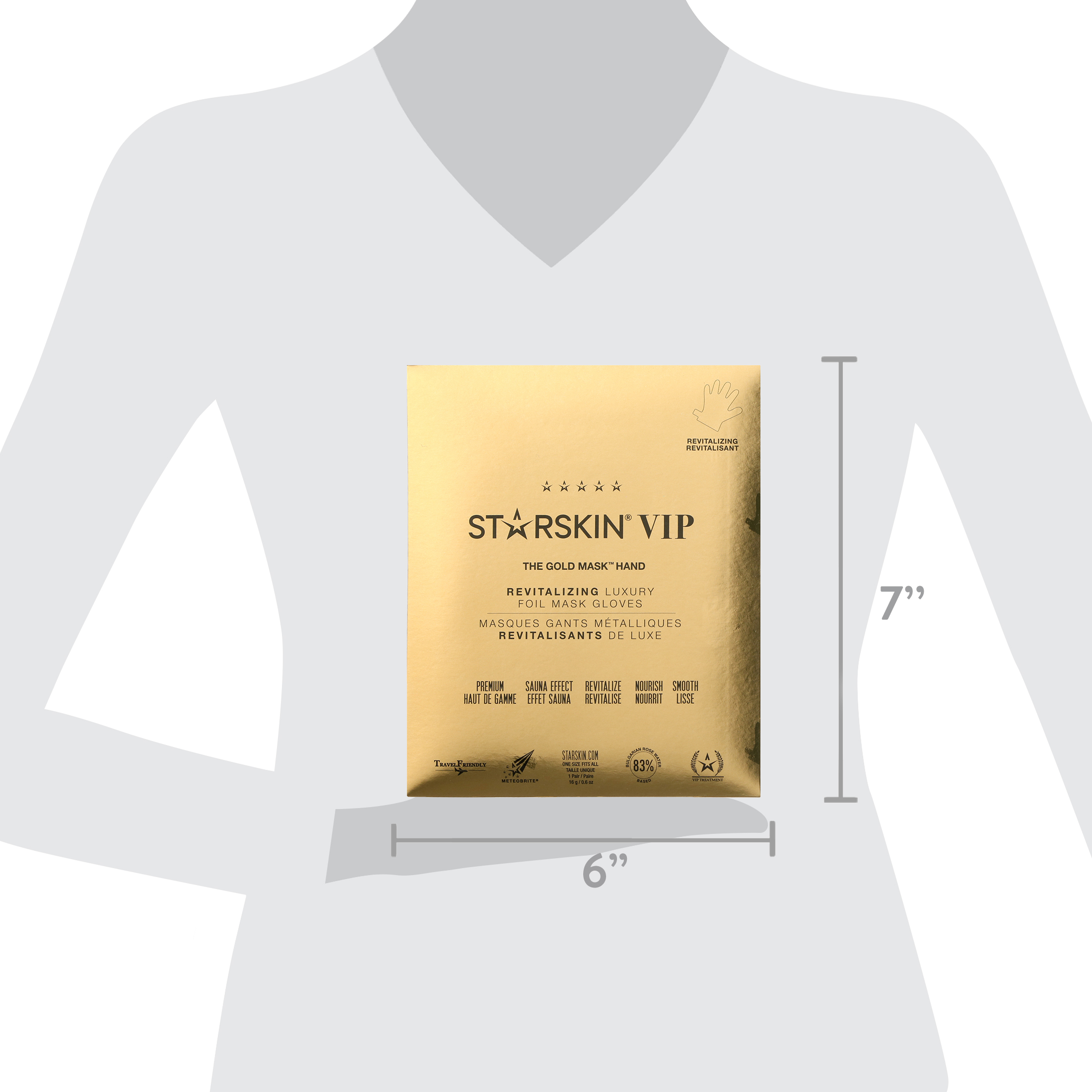 Starskin The Gold Mask Hand 3+1 Pack, 9.1 oz