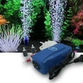 Aquapapa 8W 100GPH Aquarium Air Pump Set, Dual Outlets for 20100