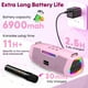 thumbnail image 4 of Máquina de karaoke Pemacom con 2 micrófonos inalámbricos de 60 W, color rosa, 4 of 9