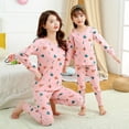 thumbnail image 4 of Ensemble de Pyjamas en Coton Assortis pour Famille d'Hiver Manches Longues pour Maman et Enfants, 4 of 9