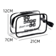 thumbnail image 2 of Bolsa de cosméticos transparente Bolsa de asas transparente Bolsa de transporte de artículos de tocador con cremallera de PVC gruesoS Jormftte CPB-DE-HJJ-92-1, 2 of 5