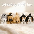 thumbnail image 3 of Cute Husky Dog Plush Toy - 11.8in Soft Realistic Lying Pet Puppy Stuffed Animals Pillow Doll Toys, 3 of 6