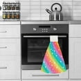 thumbnail image 6 of 1 Pcs Hanging Towels, Dish Towels Colorful Line and Funny Stars Absorbent Hand Towels with Hanging Loop Washcloth for Bathroom Kitchen, 6 of 7