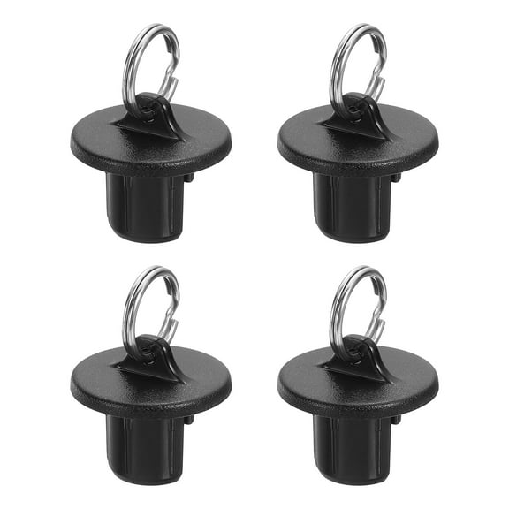 4Pcs Roller Shades Pull Ring End Cap, Roller Up Blinds Replacement, Black