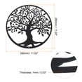 thumbnail image 2 of Uxcell Metal Tree Wall Decor, Tree of Life Wall Sculpture Ornament Hanging Wall Decoration Style 5, Black, 2 of 6
