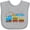 AC-Heather Grey, variant on Inktastic I am the Cutest Big Brother - Train Boys Baby Bib