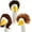 Modern, variant on 3-Piece Porch Goose Wigs – Decorative Braided Outfits for Lawn & Garden Goose Decor