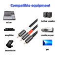 thumbnail image 3 of Y2H 3704 3m RCA Male to Dual RCA Male Y-shape Splitter Cable Audio x8p Connection Cord for Mixer Amp, 3 of 5