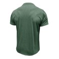 thumbnail image 6 of Homenesgenics Mens Shirts Men Tops T Shirts for Man Men's Fashion Casual Block Color Pocket Short Sleeve Round Neck Collar Blouse Green S, 6 of 8