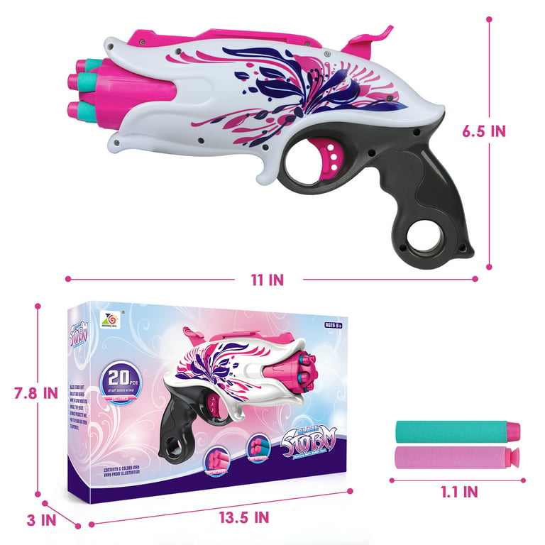 1 Set Spinning Target + Eva Soft Bullets + Toy Gun For Shooting