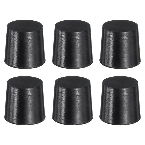 6 Pack Silicone Rubber Tapered Plug, 24mm to 28mm High Temp for Hole Plugs, Spraying, Coating, 25.5mm