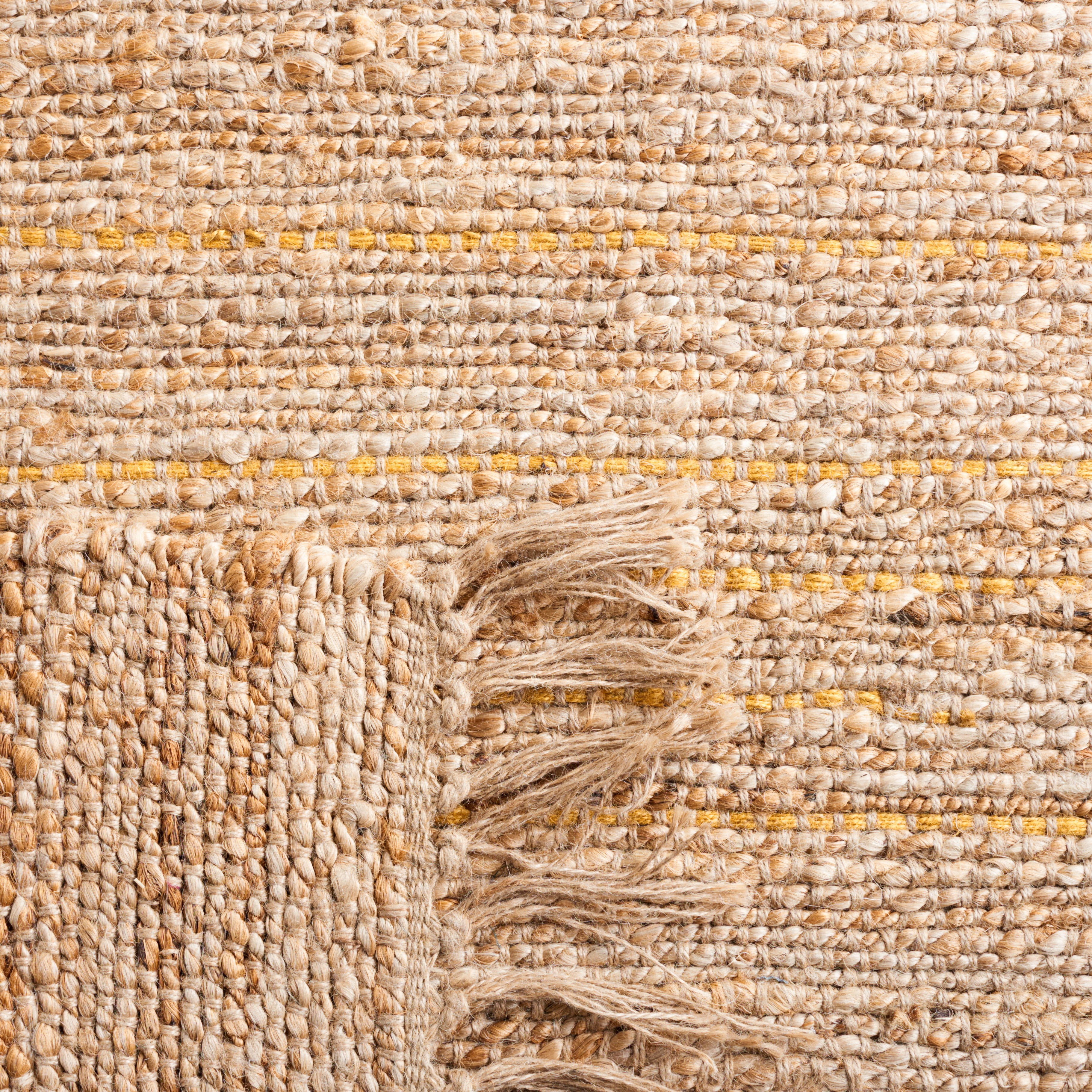 SAFAVIEH Natural Fiber Gisselle Striped Area Rug, Gold/Natural, 9' x 12'