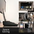 thumbnail image 5 of VIVO Black Desktop Dry Erase Board w/ Hidden Storage, 16" x 7" Glass Whiteboard, 5 of 9